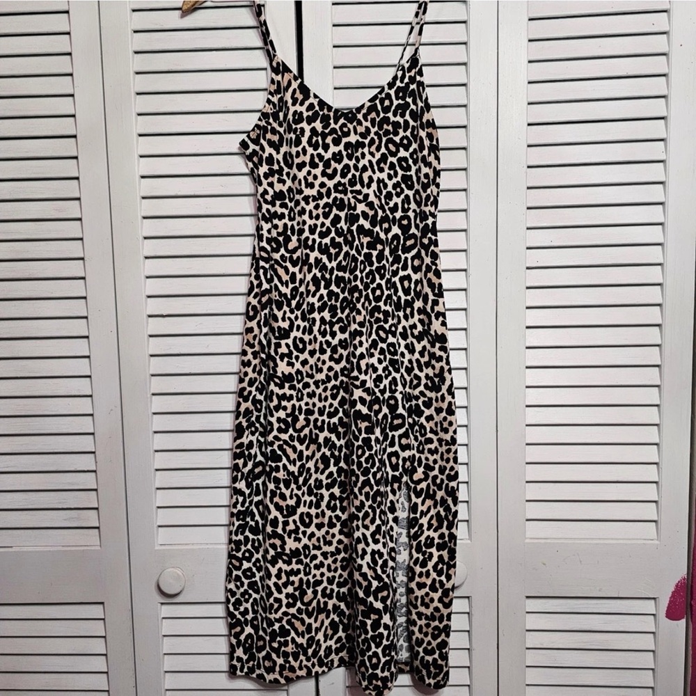 Asos‎ - Leopard Print Midi Dress